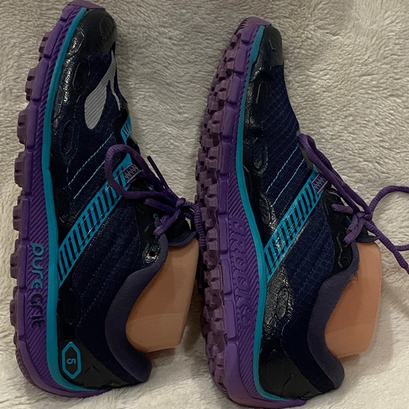 Women's Brooks PureGrit 5 Pure Grit Athletic Trail Running Shoes Size 6.5 VGC - Picture 7 of 14